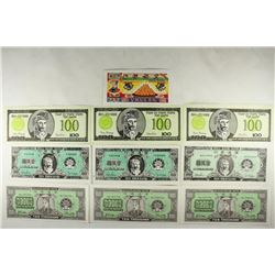 10 PIECES CHINESE HELL BANK NOTES CRISP UNC