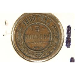 1899 RUSSIA 3 KOPEK