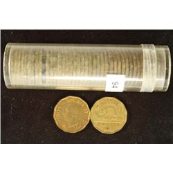 ROLL OF 40-1942 CANADA TOMBAC FIVE CENTS