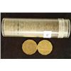 Image 1 : ROLL OF 40-1942 CANADA TOMBAC FIVE CENTS