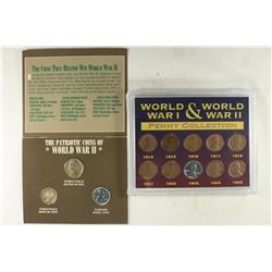 2 US COIN SETS THE PATRIOTIC COINS OF WWII