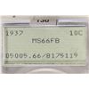 Image 3 : 1937 MERCURY DIME PCGS MS66FB
