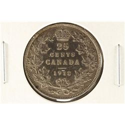 1912 CANADA SILVER 25 CENTS