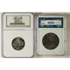 Image 1 : 2 SLABBED COINS 1999-D CONNECTICUT QUARTER NGC