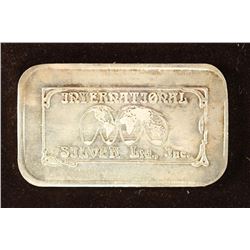 1 TROY OZ .999 FINE SILVER INGOT INTERNATIONAL