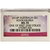 Image 3 : 2014-P AUSTRALIA KOOKABURRA 1 OZ SILVER DOLLAR