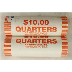 2-$10 ROLLS OF 2009-P GUAM QUARTERS BRILLIANT UNC