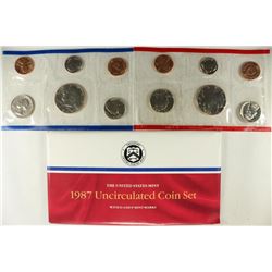 1987 US MINT SET (UNC) P/D (WITH ENVELOPE)