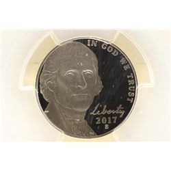 2017-S JEFFERSON NICKEL PCGS PR70 DCAM