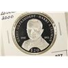 Image 1 : 2000 LIBERIA SILVER PROOF $20 US PRESIDENT