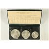 Image 1 : 1960 PORTUGAL SILVER MINT SET, $5, $10 & $20