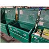 Image 2 : GREENLEE 3048 GREEN MOBILE 25 CUBIC FOOT CAPACITY JOBSITE STORAGE CHEST 30"H X 48"W X 30"D