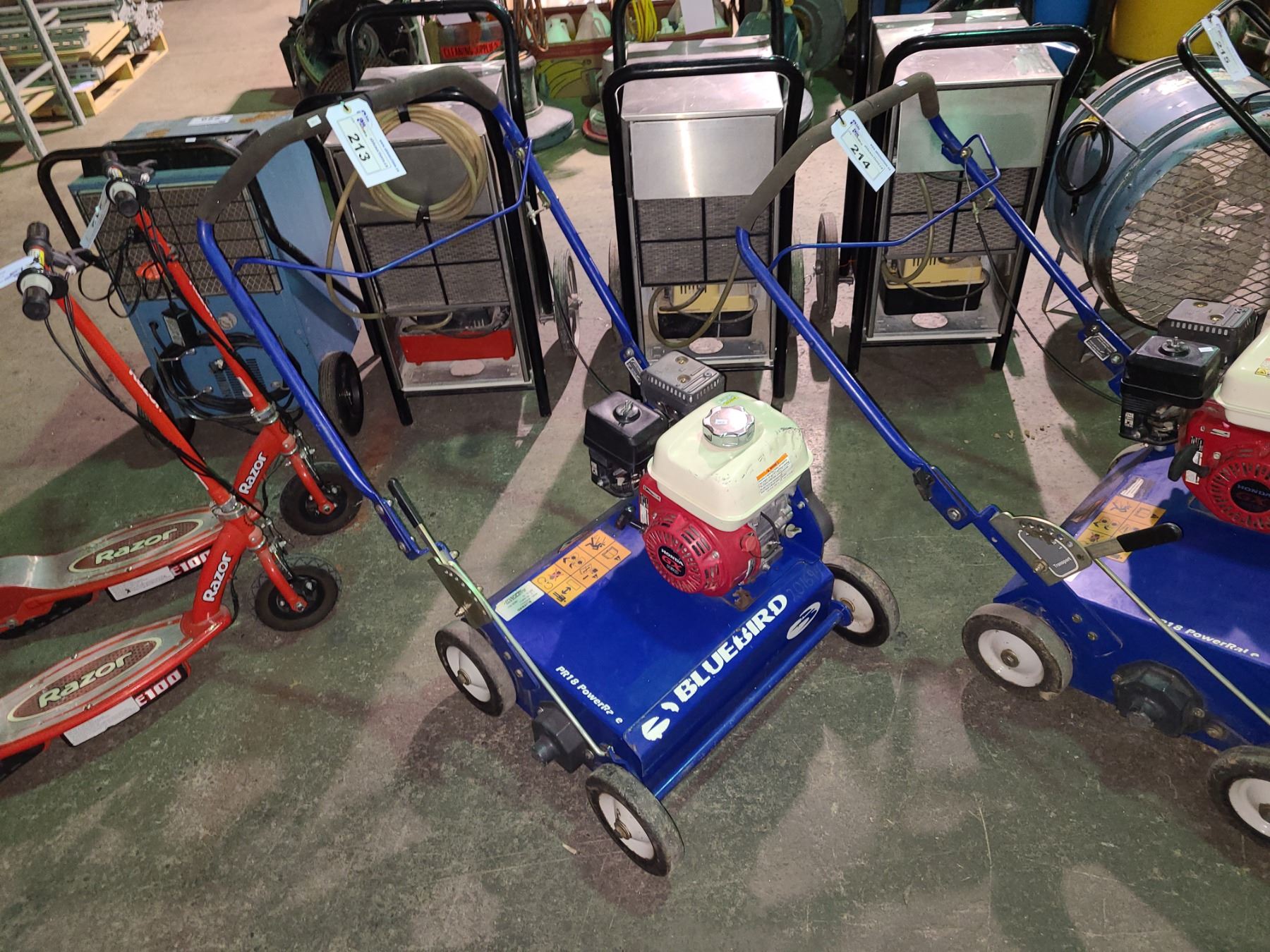 Gas Rake BLUEBIRD PR18HONDA GAS POWERED POWER RAKE