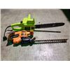 Image 2 : QUIQ BATTERY CHARGER, BLACK AND DECKER 120V ELECTRIC HEDGE TRIMMER AND POULAN 120V ELECTRIC CHAINSAW