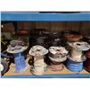 Image 2 : SHELF LOT OF ASSORTED ELECTRICAL WIRE SPOOLS