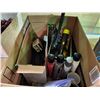 Image 2 : MILLER GENUINE DRAFT LIGHT UP SIGN, NALANDA METAL PIN POINTER, BOX OF CAR PARTS AND TOUCH UP PAINT