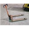 Image 2 : ORANGE BT LIFTER 5500LBS INDUSTRIAL PALLET JACK (MISSING RIGHT FORK WHEEL)