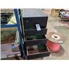 Image 2 : BLACK 7 DRAWER MACHINIST TOOL CABINET, SPOOL OF RED ROPE, 3 DRYWALL T-SQUARES AND 2 CARPENTER LEVELS