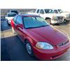 Image 2 : 1998 HONDA CIVIC SI, 2DR COUPE, RED, VIN # 1HGEJ8128WL809417