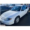 Image 1 : 2004 CHEVROLET CAVALIER, 4DR SEDAN, WHITE, VIN # 3G1JC52F94S124009