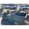 Image 2 : GREEN GOLF CART WITH LONG BOX, DOES NOT RUN, NO KEY, NO HOURLY GAUGE, HAS CHARGER