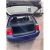 Image 8 : 2002 VOLKSWAGEN GOLF TDI, 4DR SEDAN, BLUE, VIN # 9BWGP21JX24039631