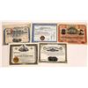 Image 1 : Five Different Alaska Mining Stock Certificates  (109293)