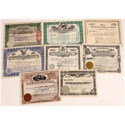 Eight Different Oatman, Arizona Mining Stock Certificates  (109267)