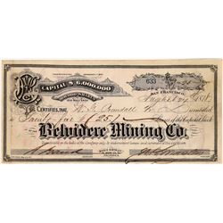 Belvidere Mining Company Stock, Bodie, Mono County  (123541)