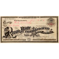 Rough & Ready Consolidated Mining Company Stock  (123528)