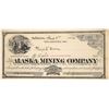 Image 1 : Alaska Mining Company Stock Certificate  (109329)