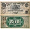 Image 1 : Mineral Hill Tunnel Co. Stock Certificate with imitation $500 bill on reverse - Breckenridge