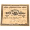 Image 1 : Montezuma Silver Mining Company Stock Certificate  (107993)