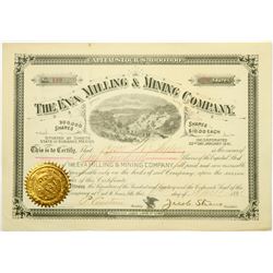 Eva Milling & Mining Co Stock, Durango, Mexico, 1891  (118710)