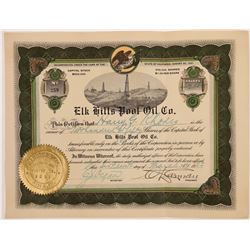 Elk Hills Pool Oil Co. Stock Certificate  (126005)