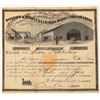 Image 1 : Boston & Worcester Rail-Road Corp. Stock Certificate w/ Imprinted Revenue  (107963)