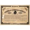 Image 1 : American Express Co. Stock Certificate Signed by Fargo and Holland  (126068)