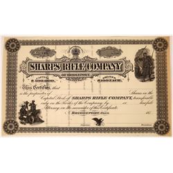 Sharps Rifle Company Stock Certificate  (123508)