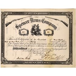 Spencer Arms Company Stock Certificate  (123506)