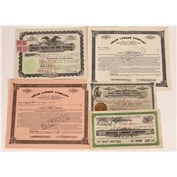 California Lumber Stock Certificates  (109246)