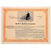 Image 1 : Early Bicycle Stock Certificate: W.E. Hendricks Corporation  (126316)