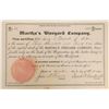 Image 1 : Uncancelled, Early Martha's Vineyard Company Stock  (126938)