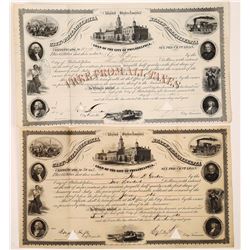 Two 1860s City of Philadelphia Bonds  (126088)