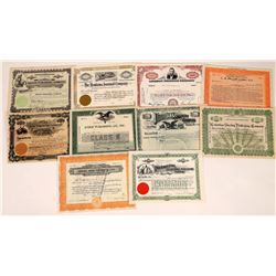 Publishing Press & Book Related Stock Certificate Group  (109122)