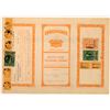 Image 2 : Fayette Home Telephone Co. Stock w/ Large Denomination Revenue Stamps  (126421)