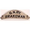 Image 1 : Great Northern Railway Lines Brakeman Hat Badge  (126633)
