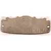 Image 2 : Santa Fe Railroad Scalloped Conductor Hat Badge  (126641)