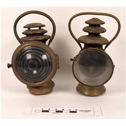 Pair of Brass Antique Lanterns  (125993)