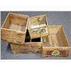 Image 1 : Four Wooden Crate Boxes, Two Mining Related  (125988)