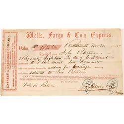 Rattlesnake Receipt for 43 Oz. Gold Dust to Baldwin